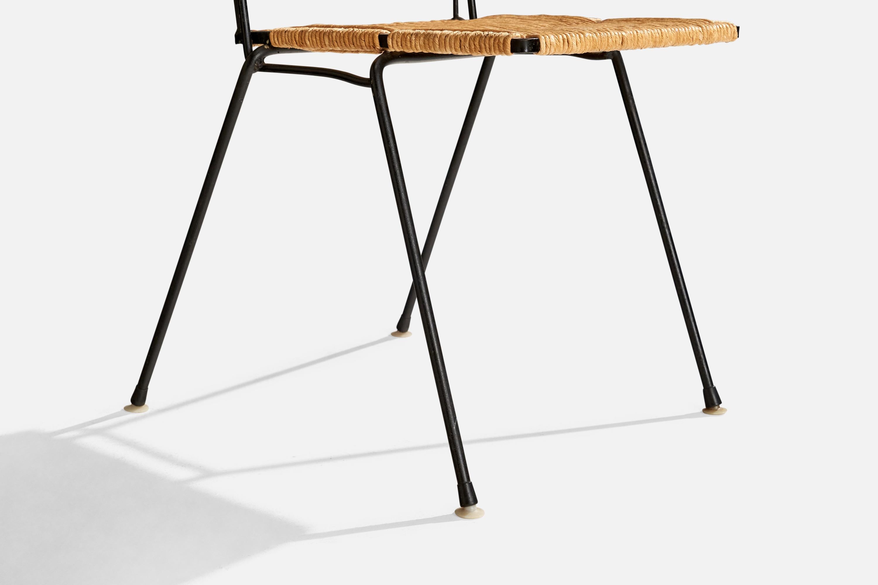 Don Ward, chaise d'appoint, fer, corde, États-Unis, années 1950 en vente 2