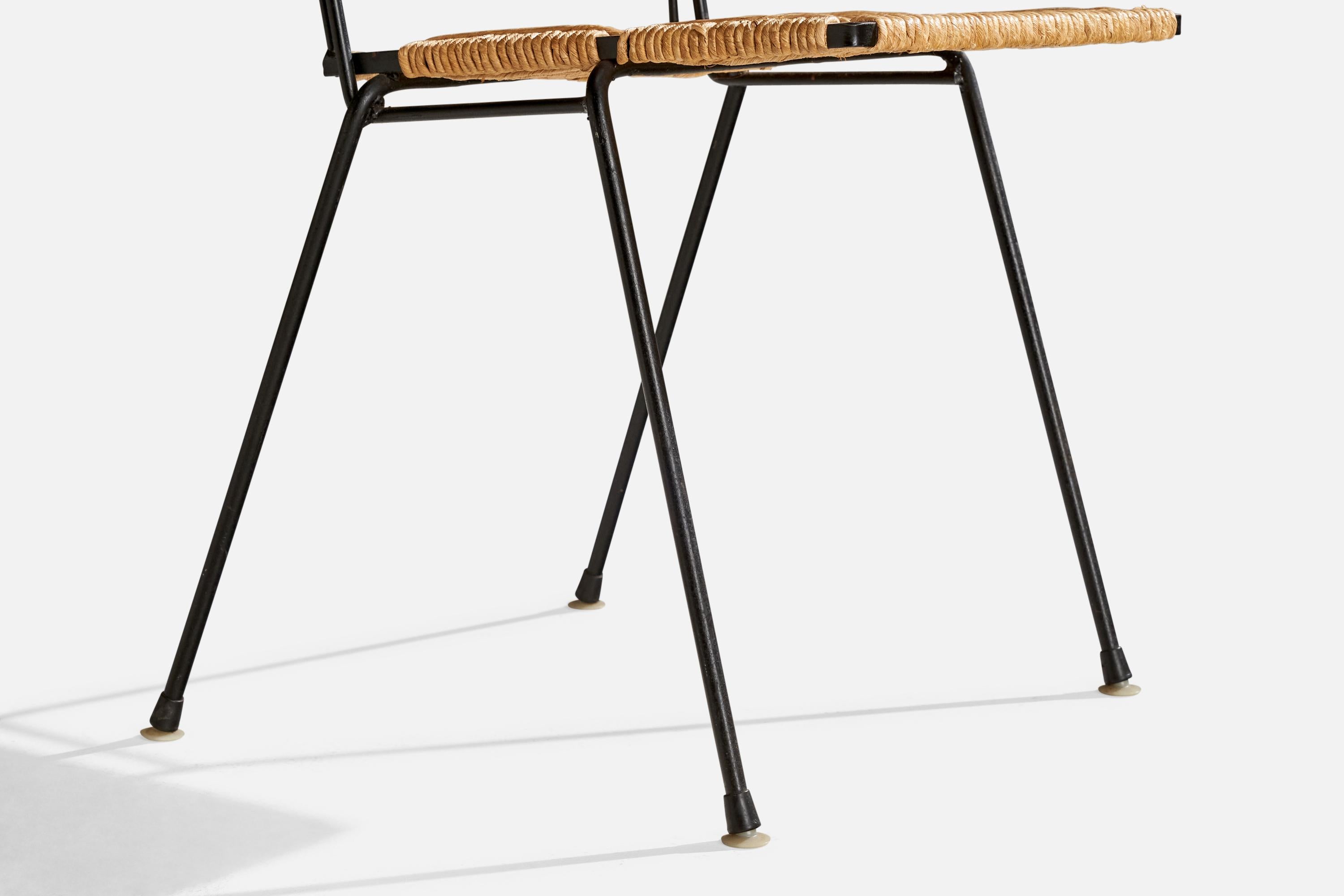 Don Ward, chaises d'appoint, fer, corde, États-Unis, années 1950 en vente 3