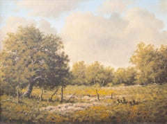 Texas Landscape with Yellow Wildflowers
