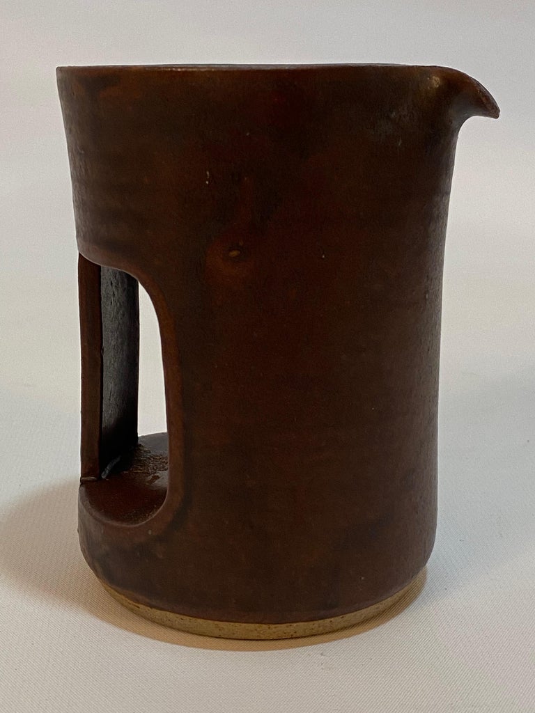 20th Century Don Williams Postmodern Architectural Pottery Pitcher For Sale