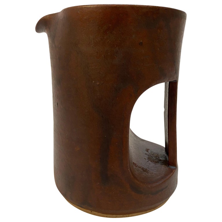 Don Williams Postmodern Architectural Pottery Pitcher For Sale