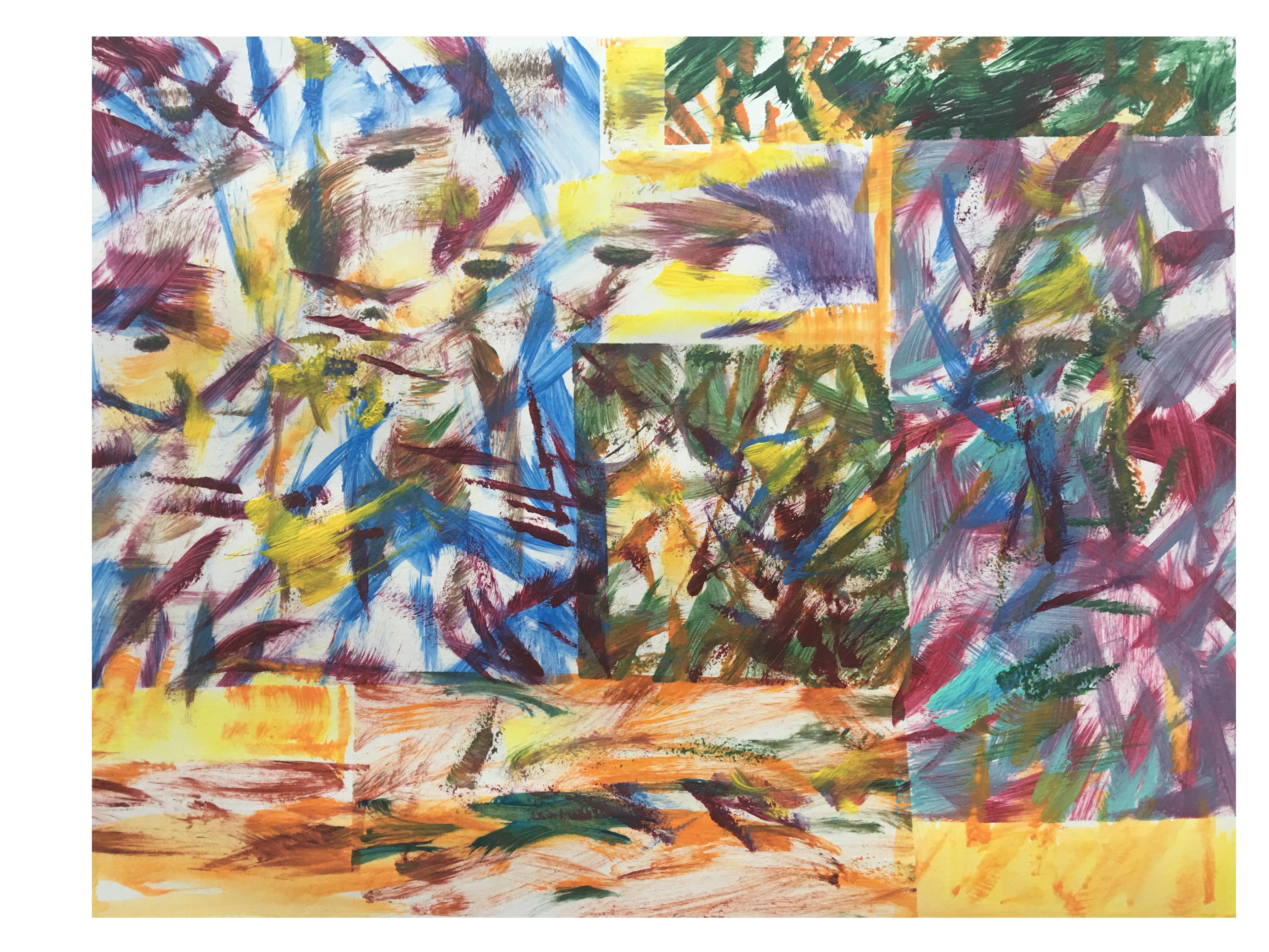 Abstract Painting di Don Wunderlee - E gli uccelli cantavano
