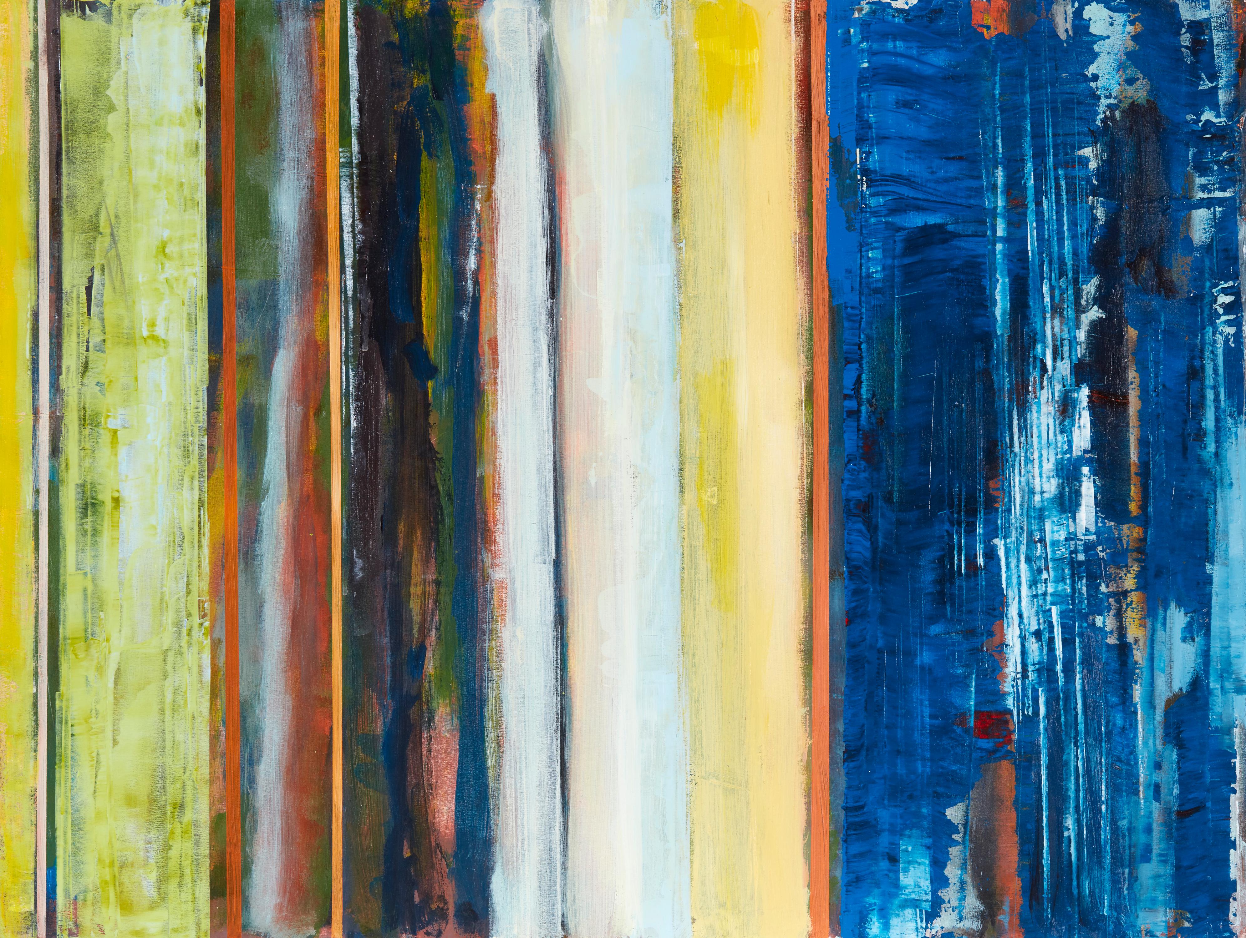 Don Wunderlee Abstract Painting - Between The Lines III