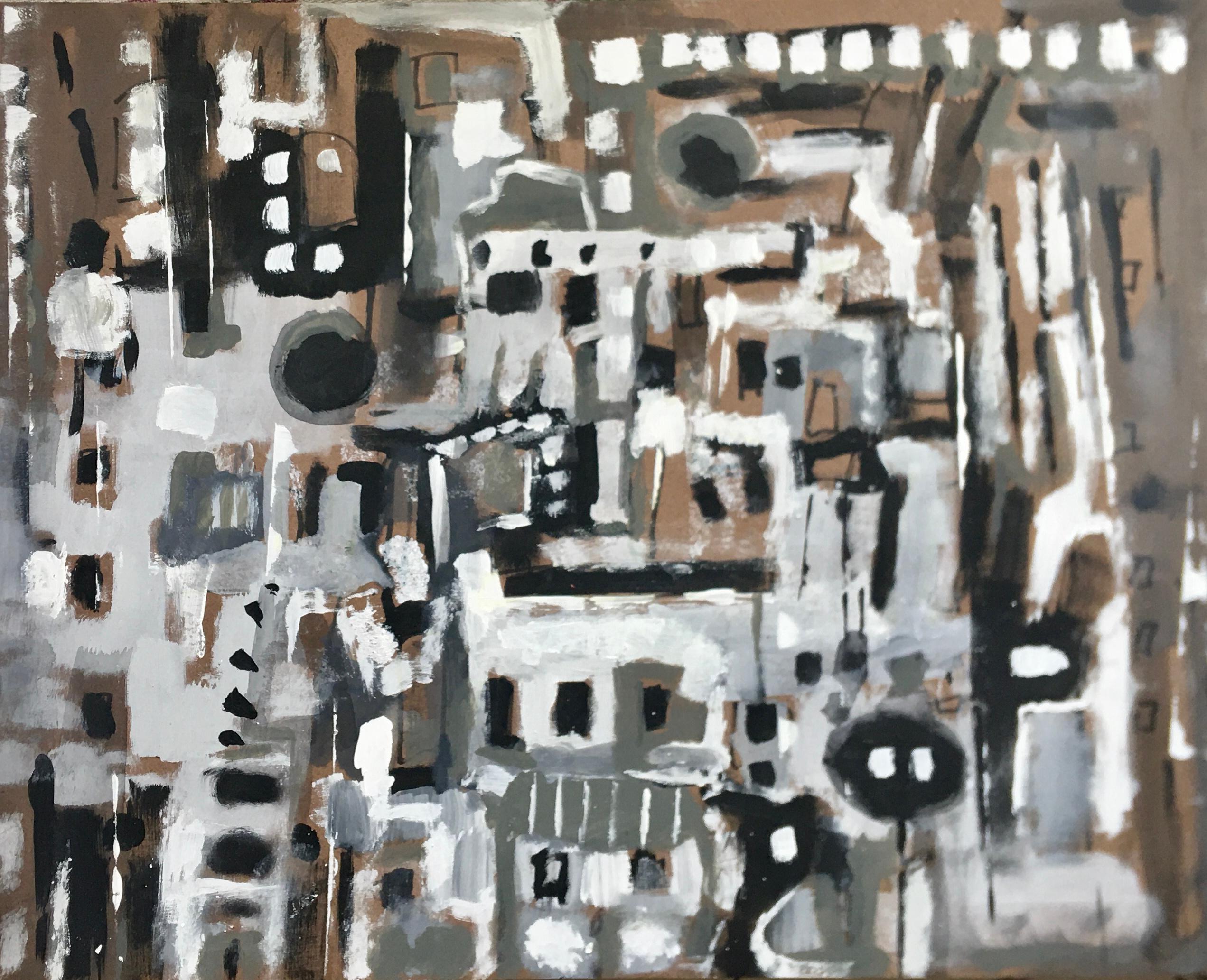 Cubist Jardin, Original Abstract Painting, 2021
Acrylic on panel
14"W x 11"H 
2021

Words that describe this piece: black and white, abstract, cubism, painting, original, picasso, braque, dali

Artist Commentary:
All my paintings are simply the
