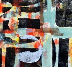 Grid Play, Original Abstract Painting, 2021