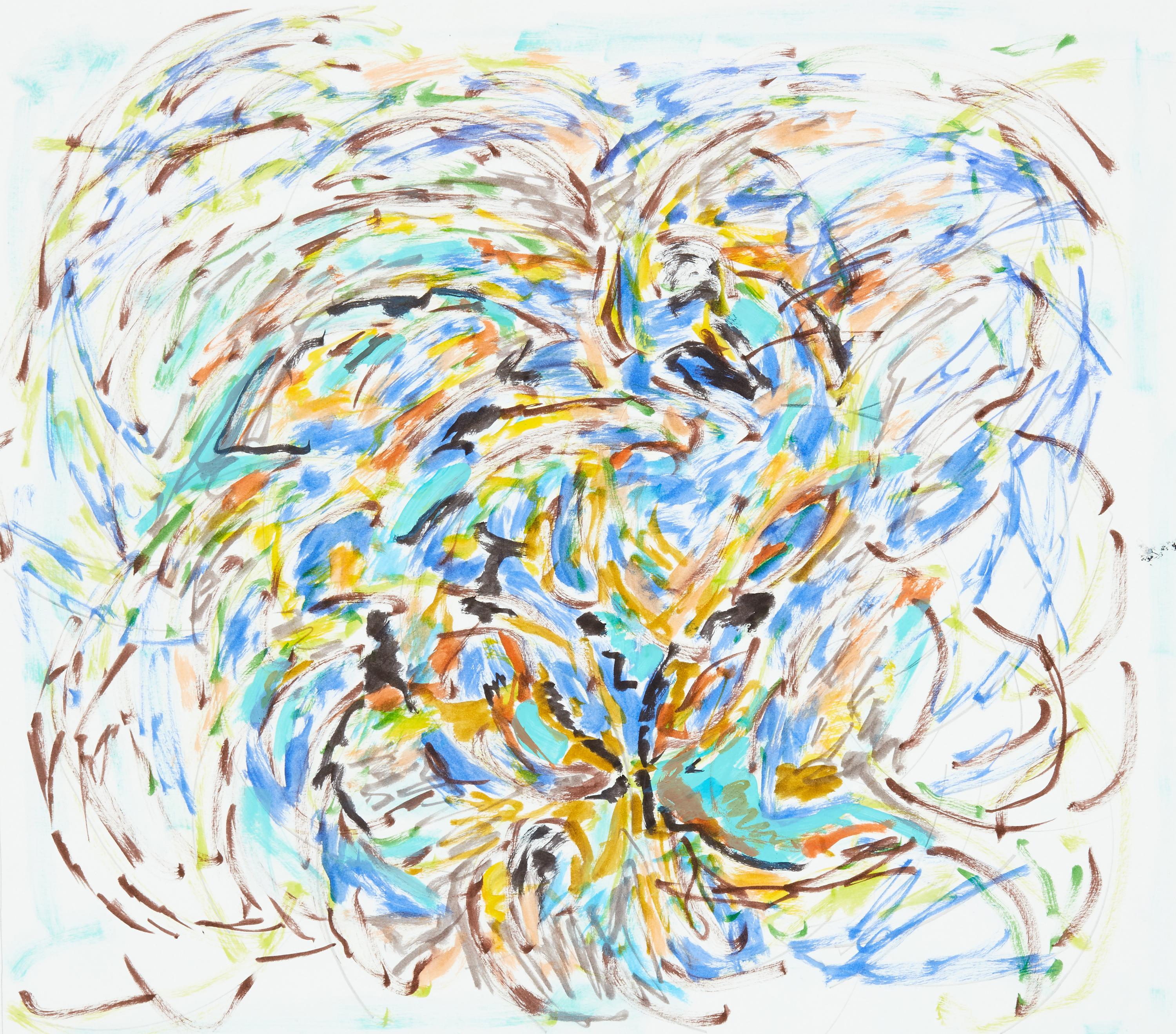 Abstract Painting di Don Wunderlee - Modelli di danza