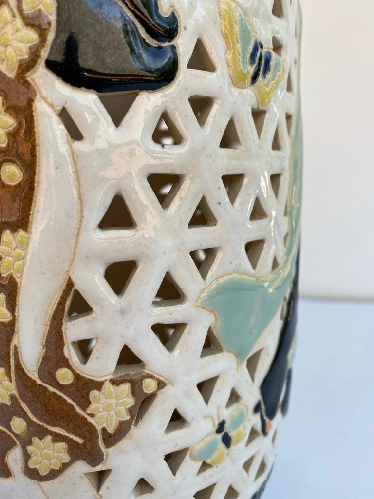 Dona Ceramics Vietnam 1940's Ceramic Lantern For Sale 1