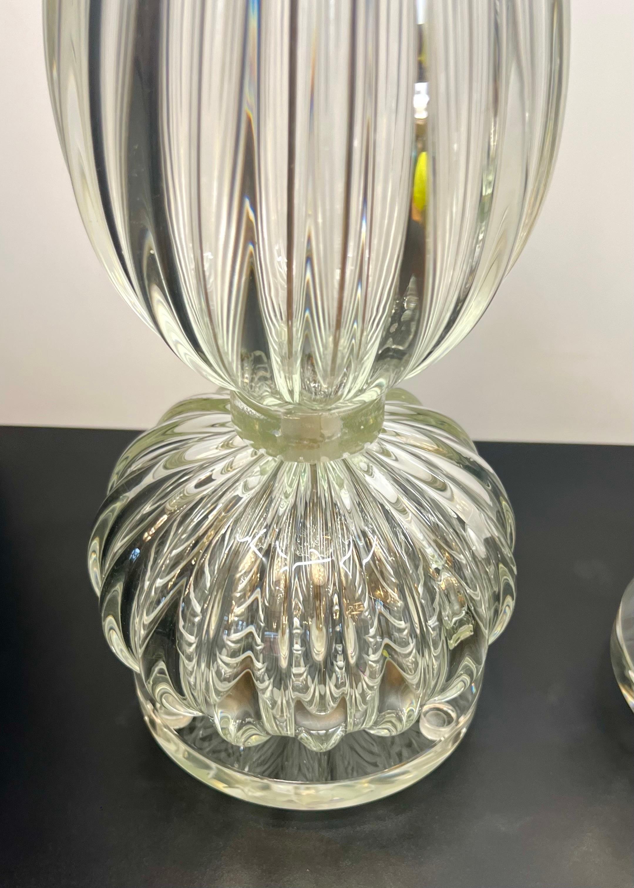 Donà Lámparas de sobremesa de cristal de Murano de mediados de siglo 2024 en venta 7