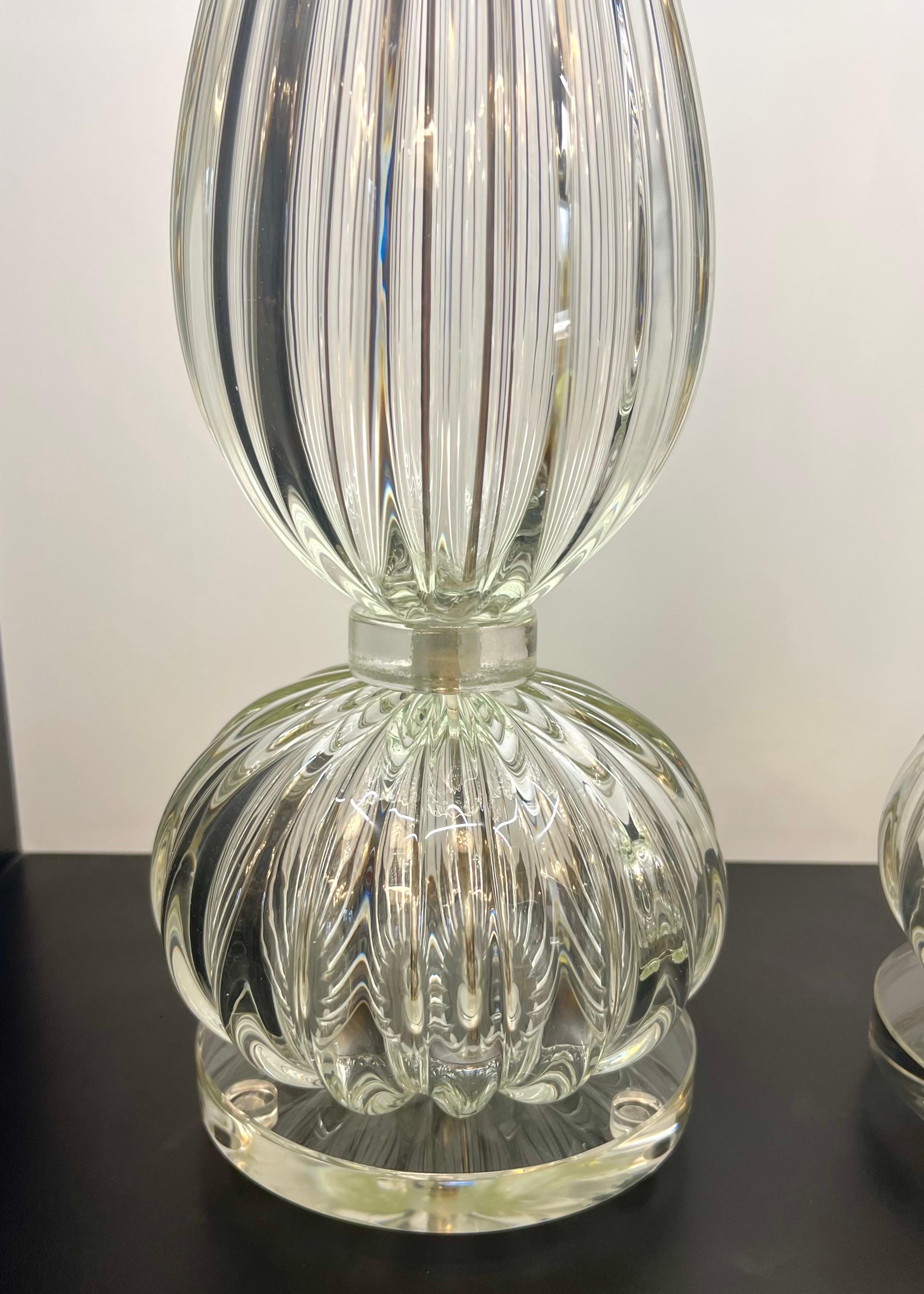 Donà Lámparas de sobremesa de cristal de Murano de mediados de siglo 2024 en venta 8