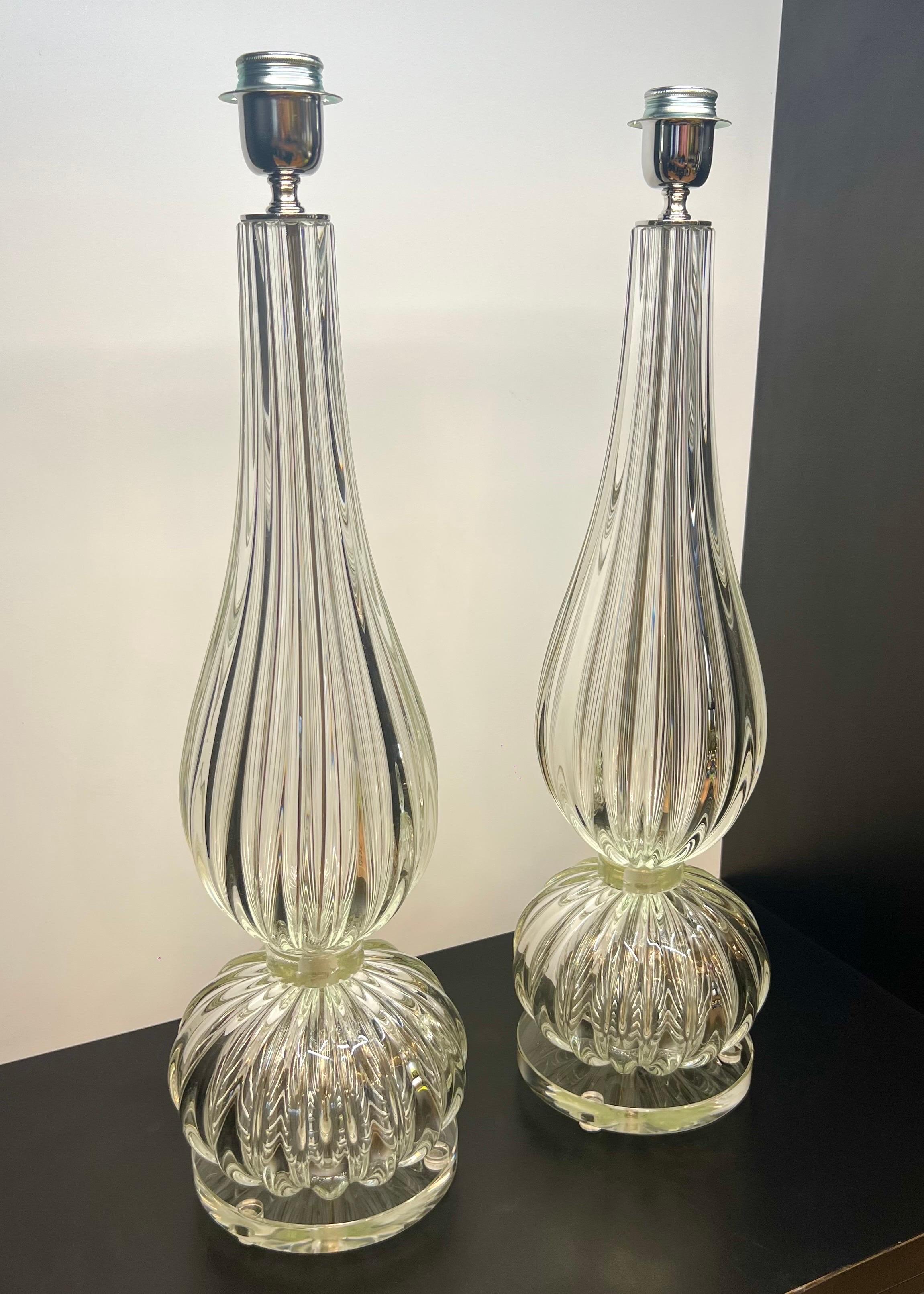 Donà Lámparas de sobremesa de cristal de Murano de mediados de siglo 2024 en venta 9