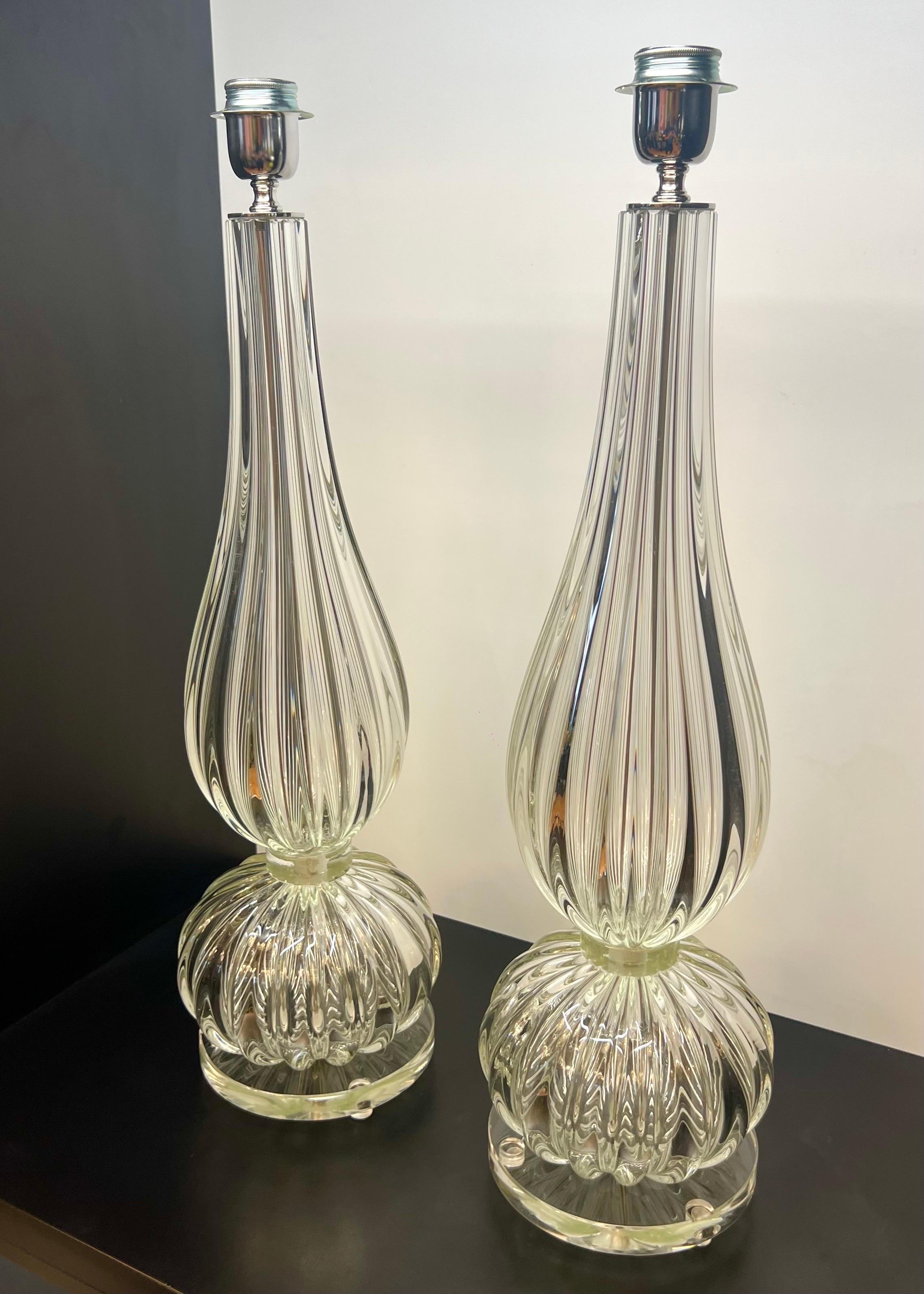 Donà Lámparas de sobremesa de cristal de Murano de mediados de siglo 2024 en venta 10
