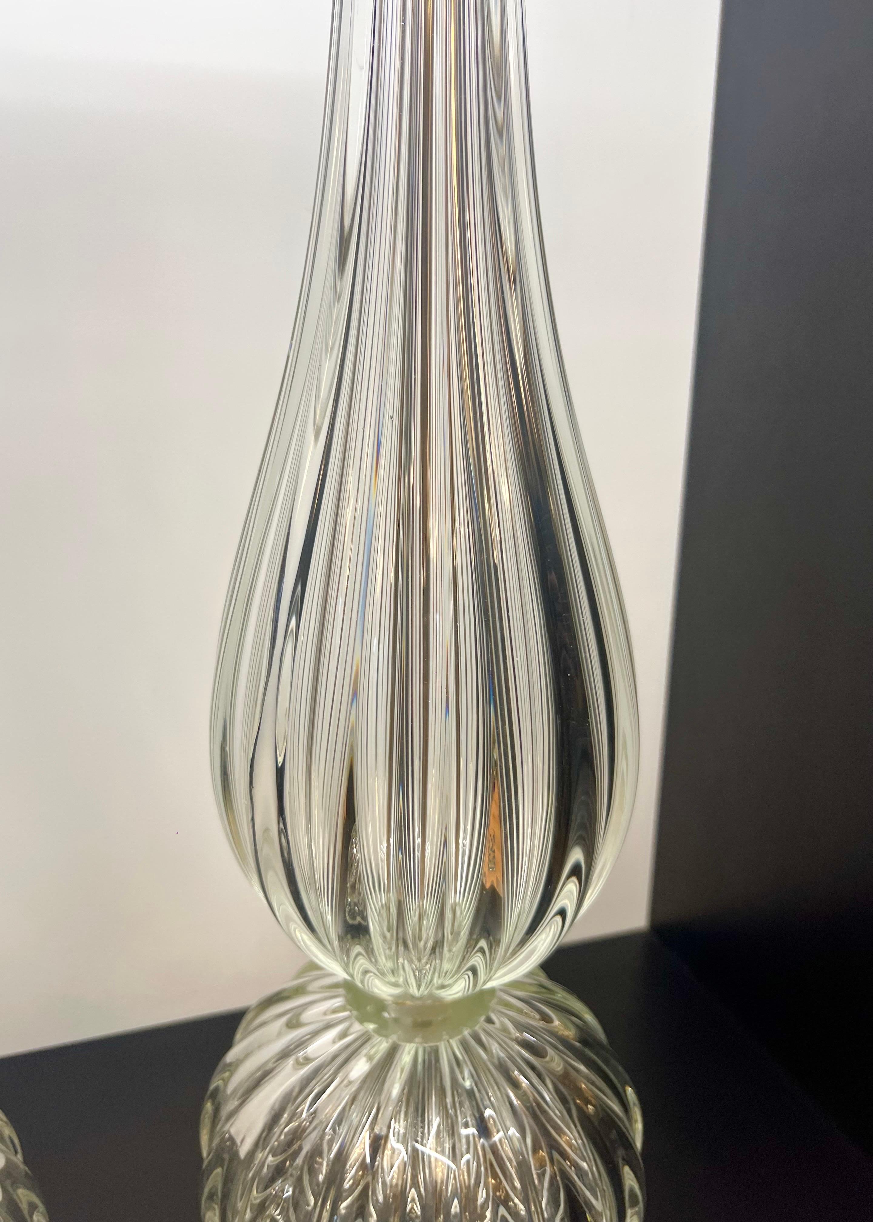 Donà Lámparas de sobremesa de cristal de Murano de mediados de siglo 2024 en venta 12
