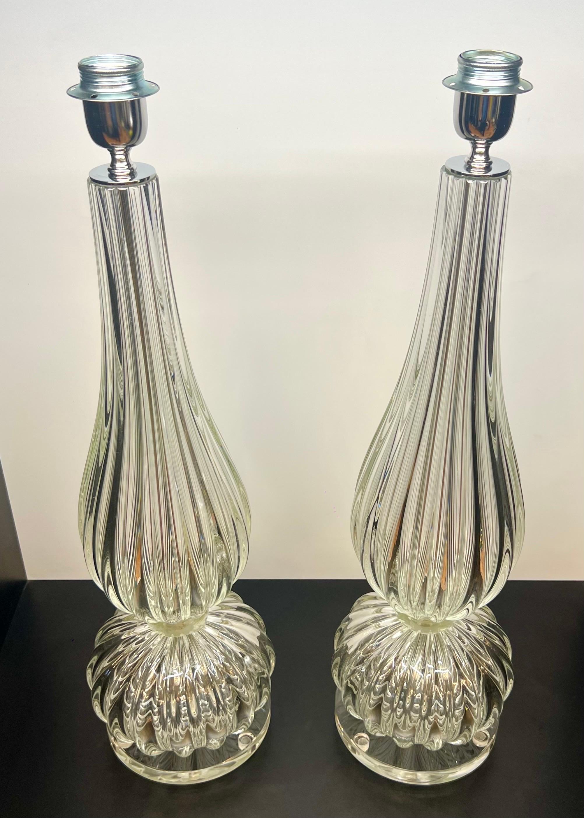 Donà Lámparas de sobremesa de cristal de Murano de mediados de siglo 2024 Moderno de mediados de siglo en venta