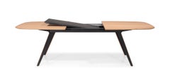 Dona Table Extendable Oak wood and black