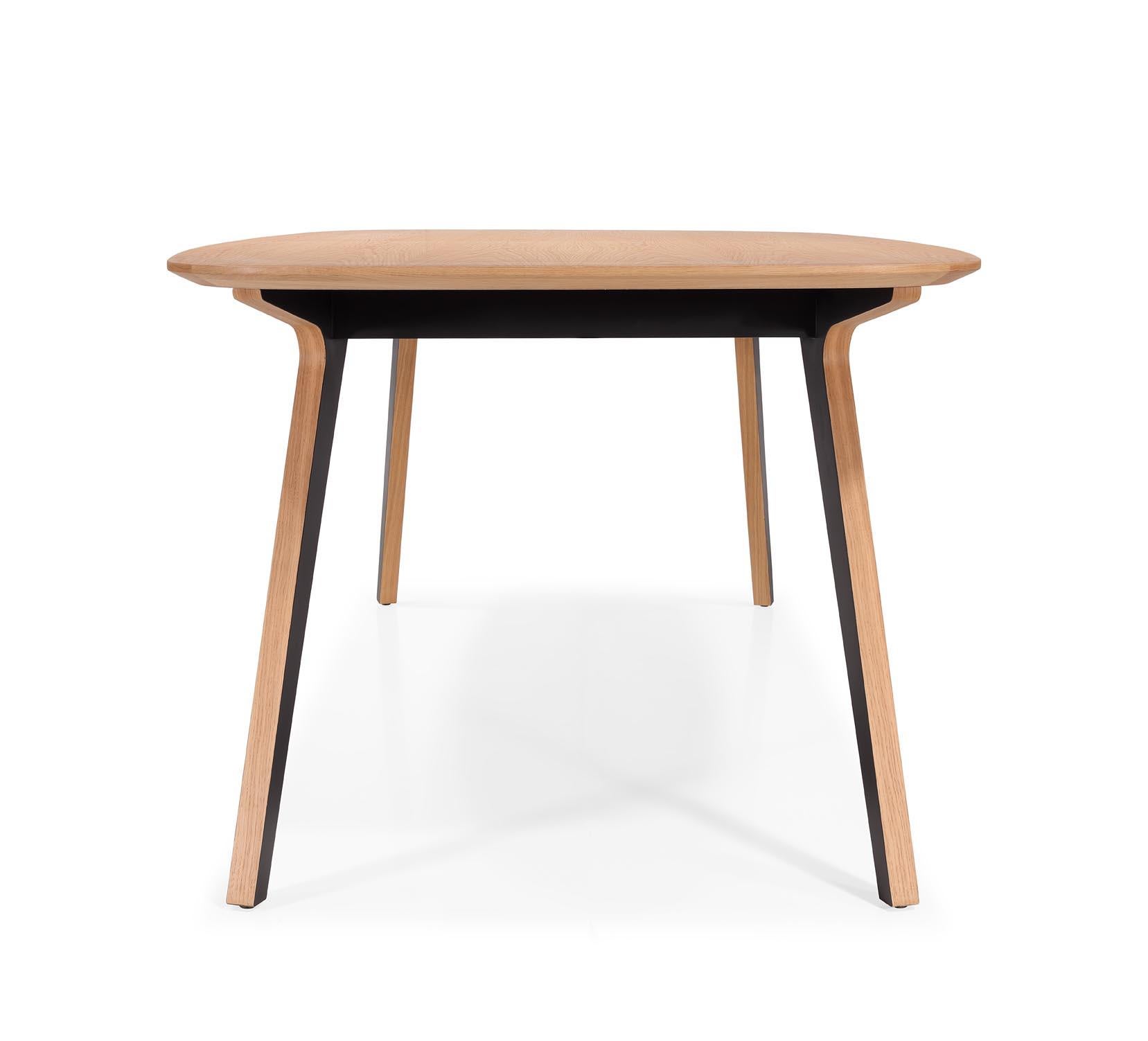XXIe siècle et contemporain Table extensible Dona Bois Oak et noir en vente