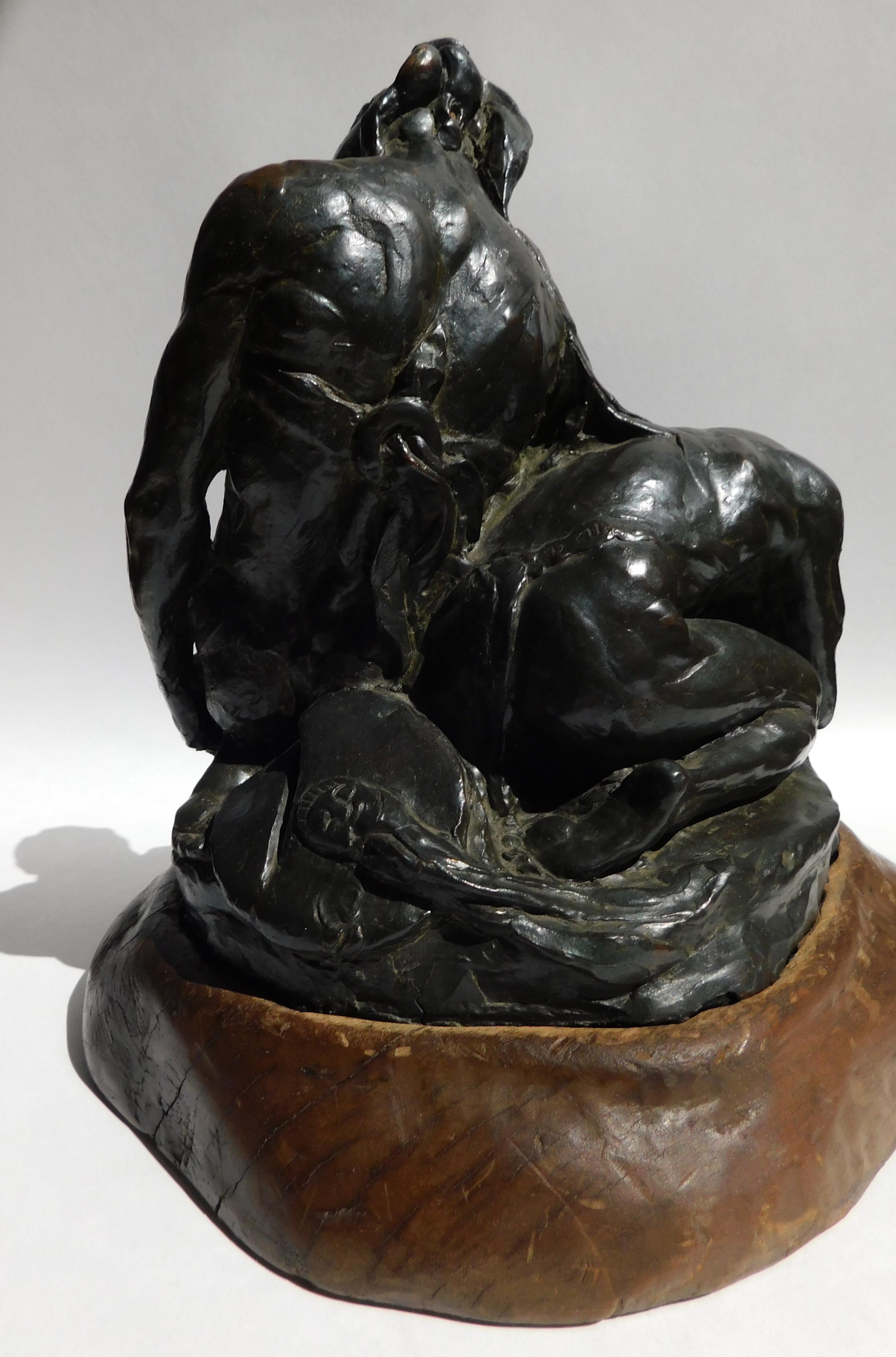 Sculpture en bronze Donal Hord, 1927, Warriors dying Warriors en vente 1