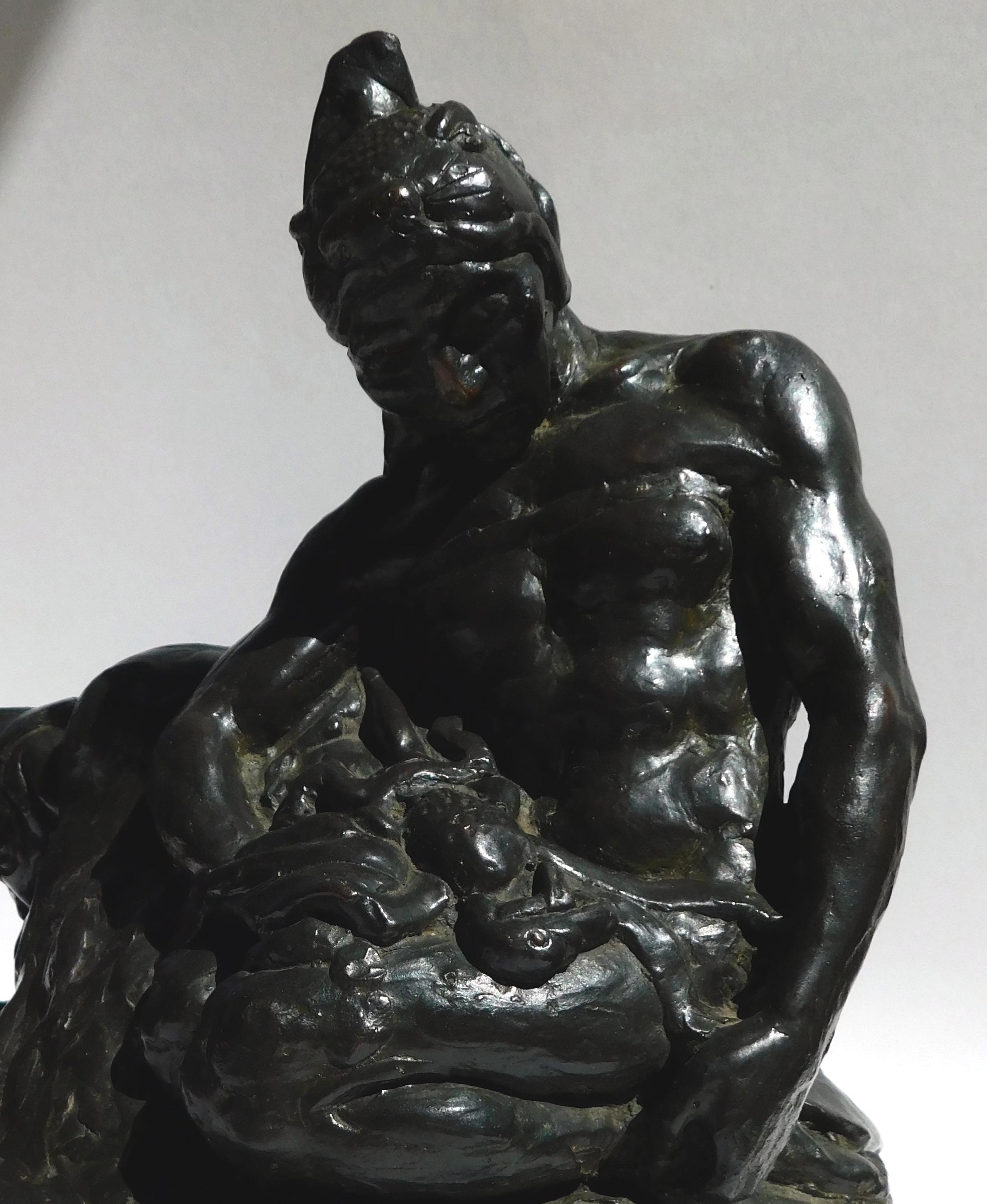 Sculpture en bronze Donal Hord, 1927, Warriors dying Warriors en vente 3
