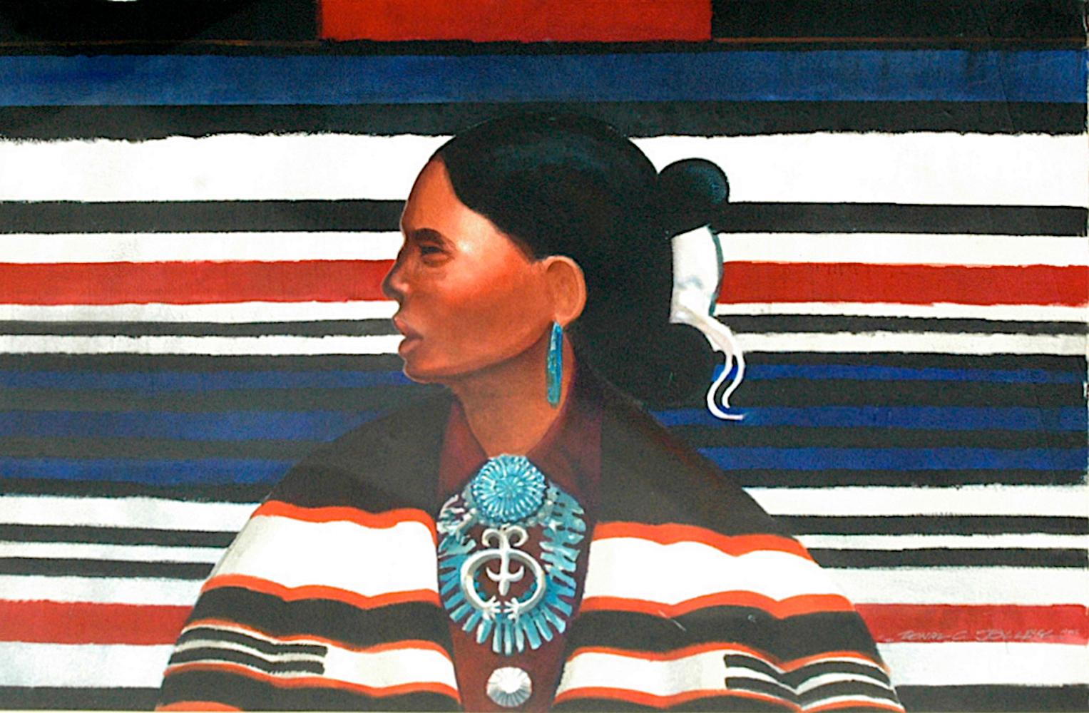 Donal Jolley Portrait Painting - Indian Pride