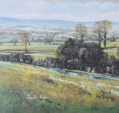 The Clifton Foot Beagles on Butcombe Hill lithographie de chasse de Donald Ayres