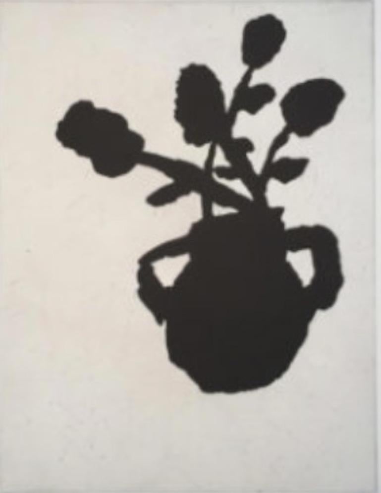 Donald Baechler Still-Life Print - 6 Flowers, V