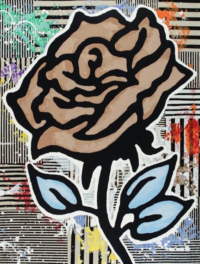 Brown Rose - Print by Donald Baechler