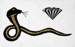 Vintage Diamond Snake by Donald Baechler 