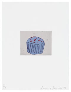Donald Baechler Blue Muffin 1999 (Donald Baechler prints)