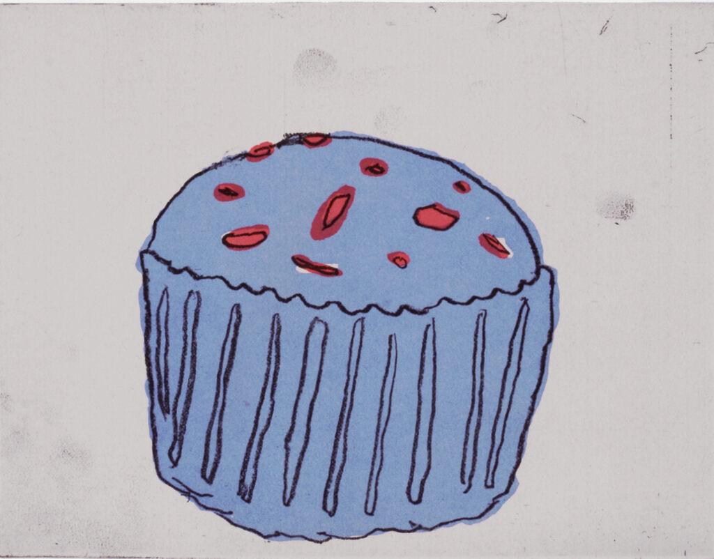 Donald Baechler Blue Muffin 1999 (Stampe di Donald Baechler)