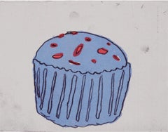 Donald Baechler Panecillo azul 1999 (Grabados de Donald Baechler)
