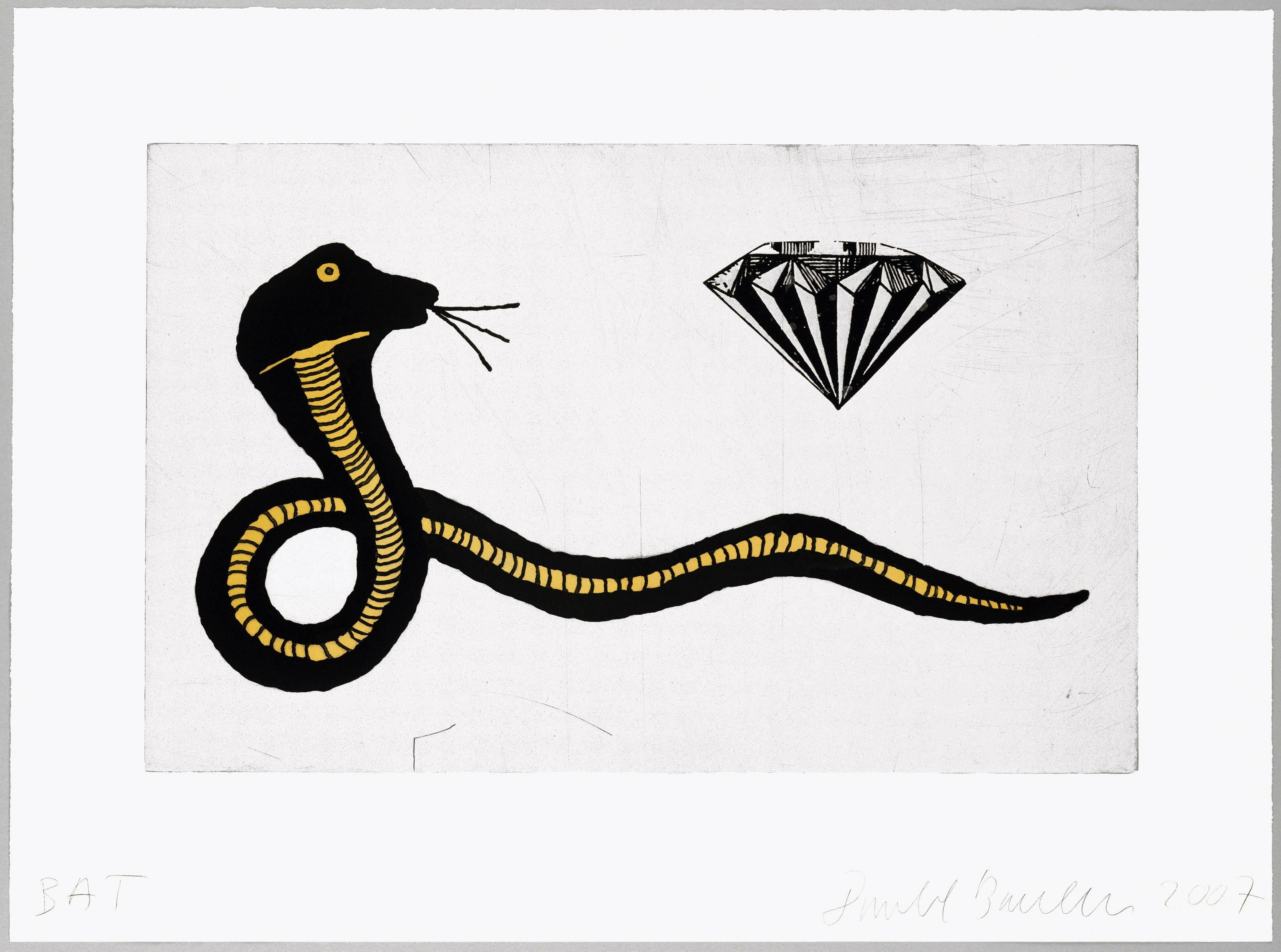 Donald Baechler Diamond Snake (Donald Baechler prints) 1