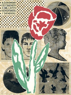 Donald Baechler - "Flower" - unique piece - edition: 27/98