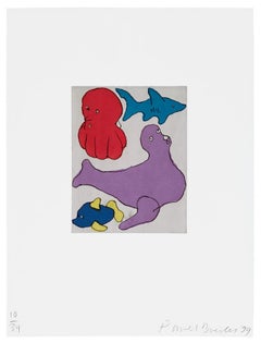 Donald Baechler Mundo Marino 1999 (Grabados de Donald Baechler)