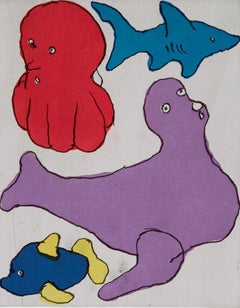 Donald Baechler Mundo Marino 1999 (Grabados de Donald Baechler)