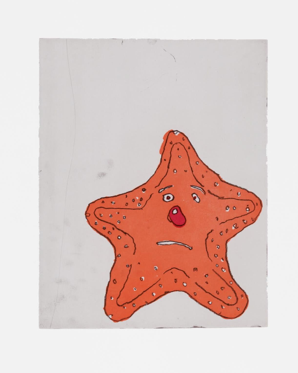 Donald Baechler, Starfish, 1999
A fun, whimsical, and highly decorative signed limited edition Baechler piece that works well in any setting.  
 
Medium: Soft-ground etching and aquatint on Magnani Pescia paper.
Overall size including boarders: 22 x