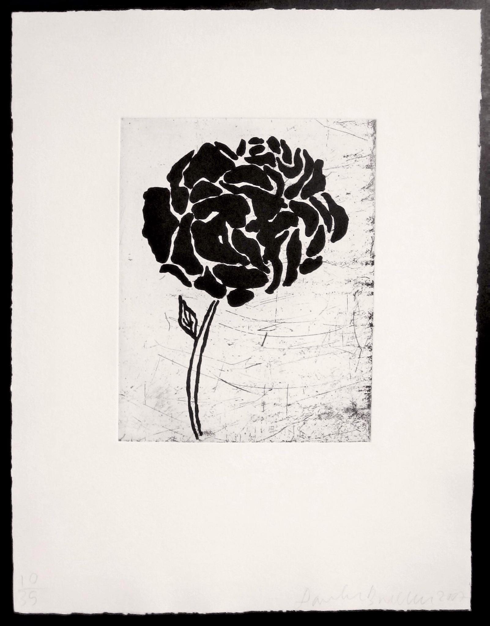 Five Flowers (IV) – Print von Donald Baechler