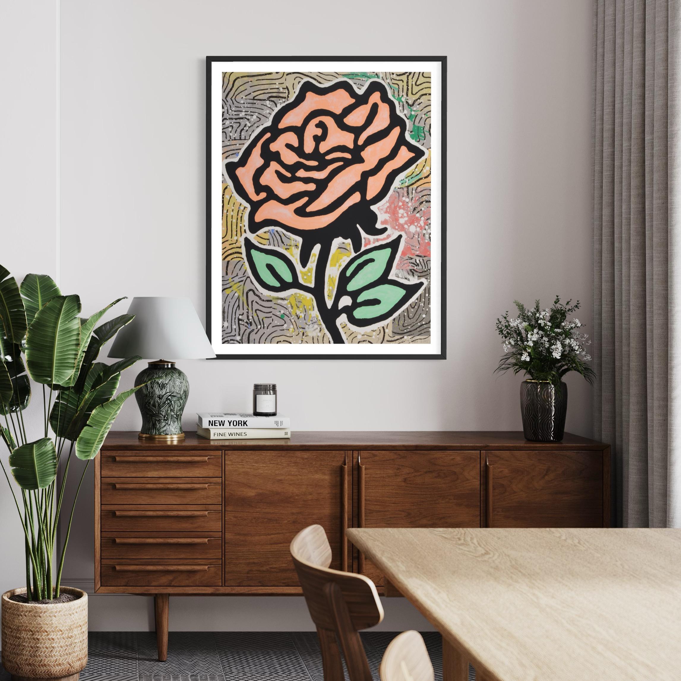 Donald Baechler
Orange Rose
2015
Silkscreen
101.6 × 78.1 cm
(40 × 30.7 in)
Signed and numbered
Edition of 35
In mint condition

PLEASE NOTE: Images of edition number are example references only.
The seller can only provide the specific edition