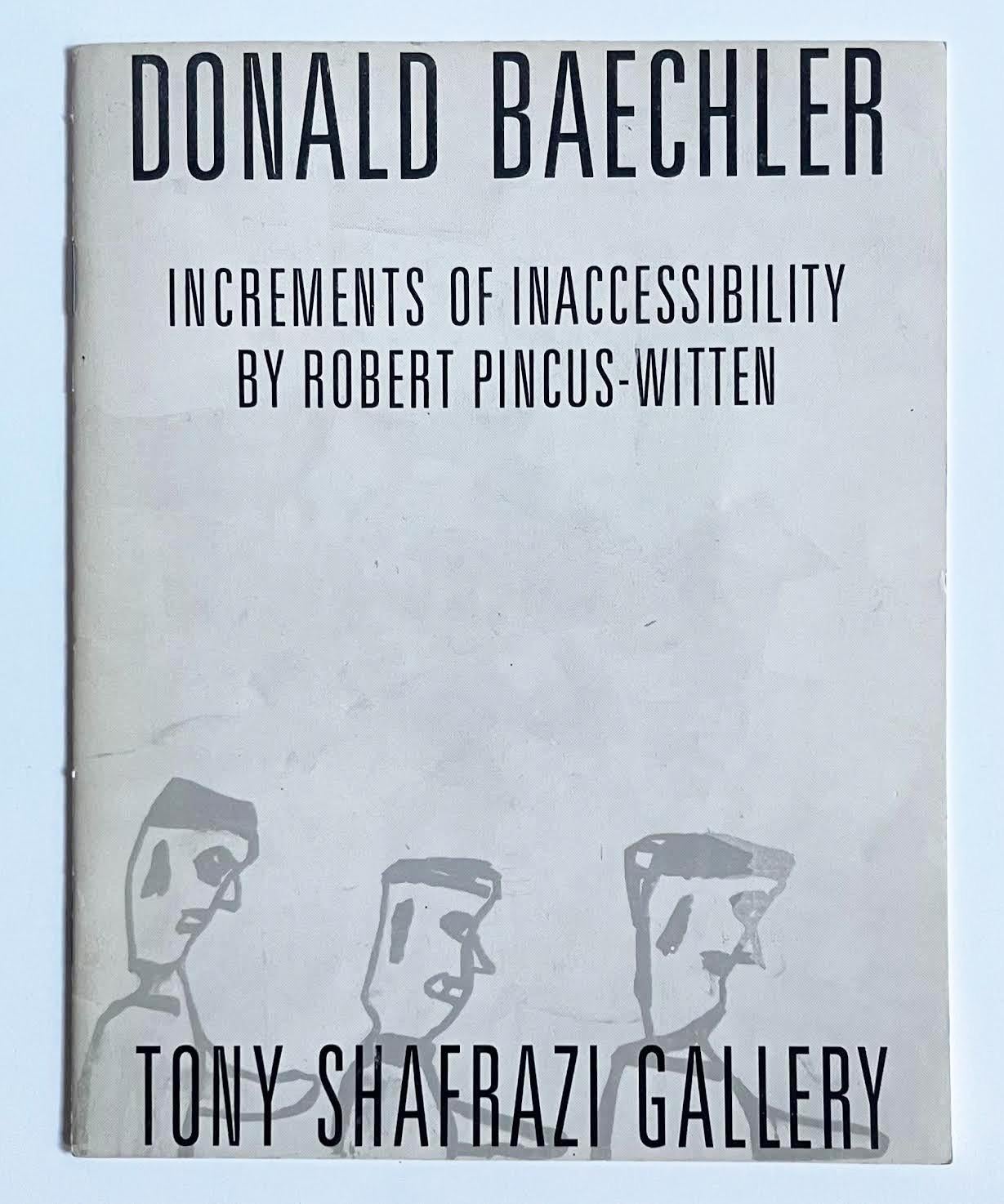 catalogue d'exposition de Tony Shafrazi (signé à la main, daté par Donald Baechler) en vente 1