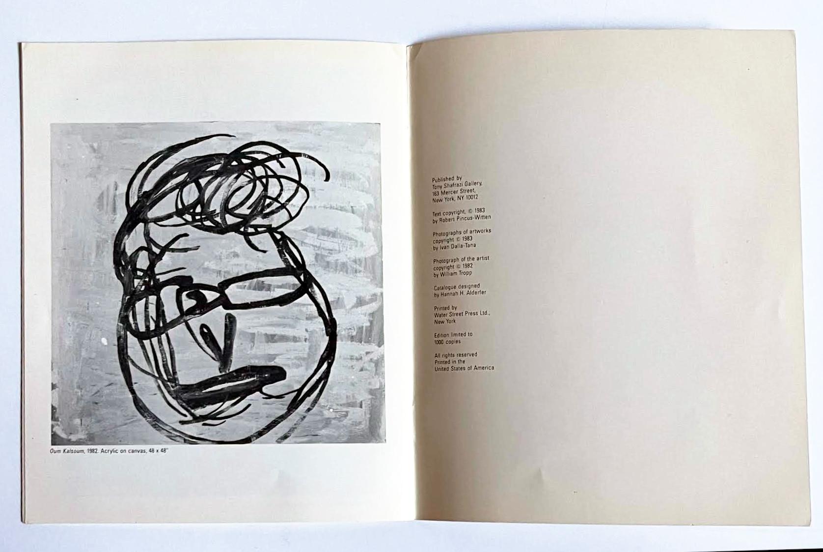 catalogue d'exposition de Tony Shafrazi (signé à la main, daté par Donald Baechler) en vente 4