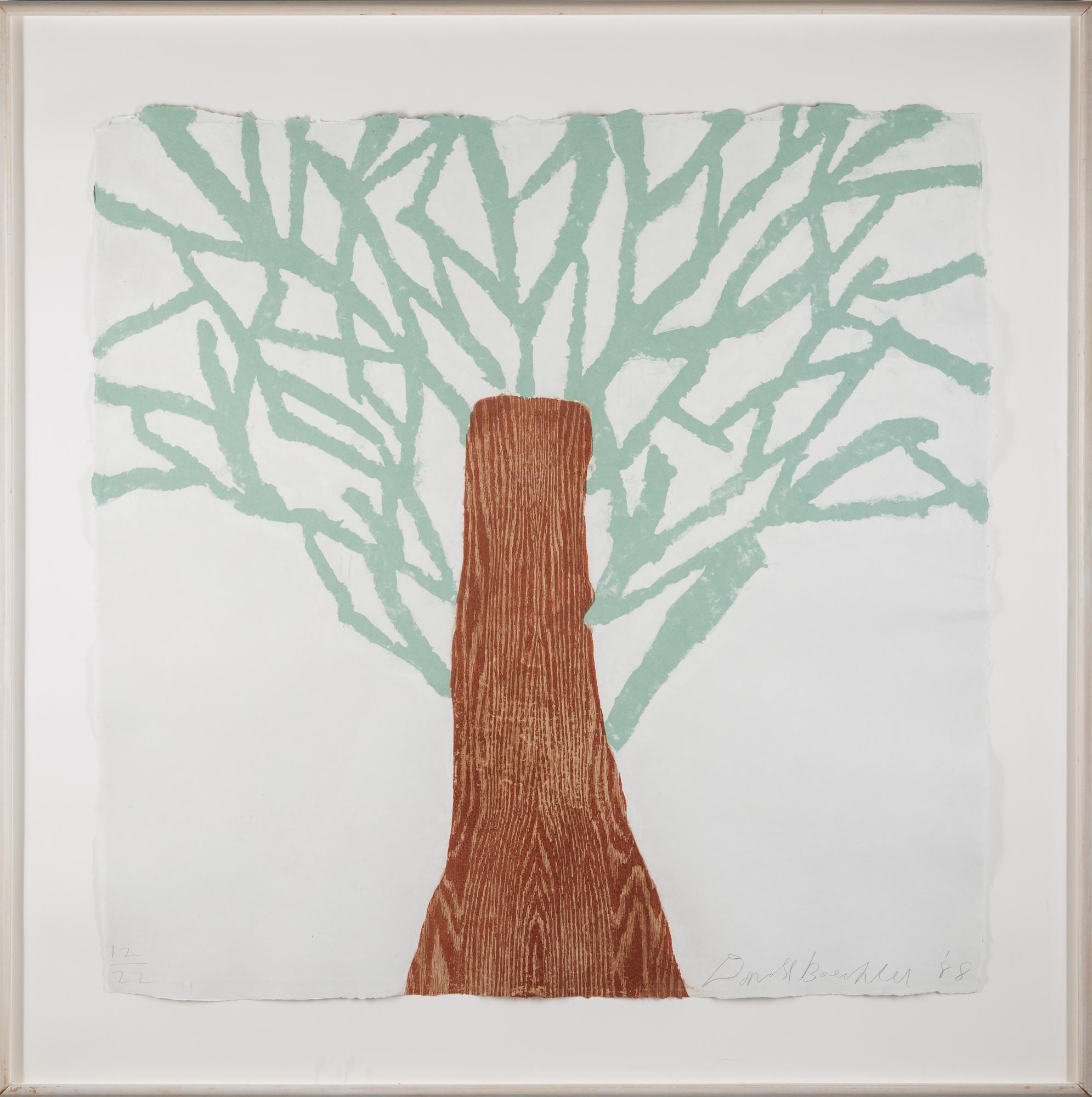 Donald Baechler Landscape Print - Tree