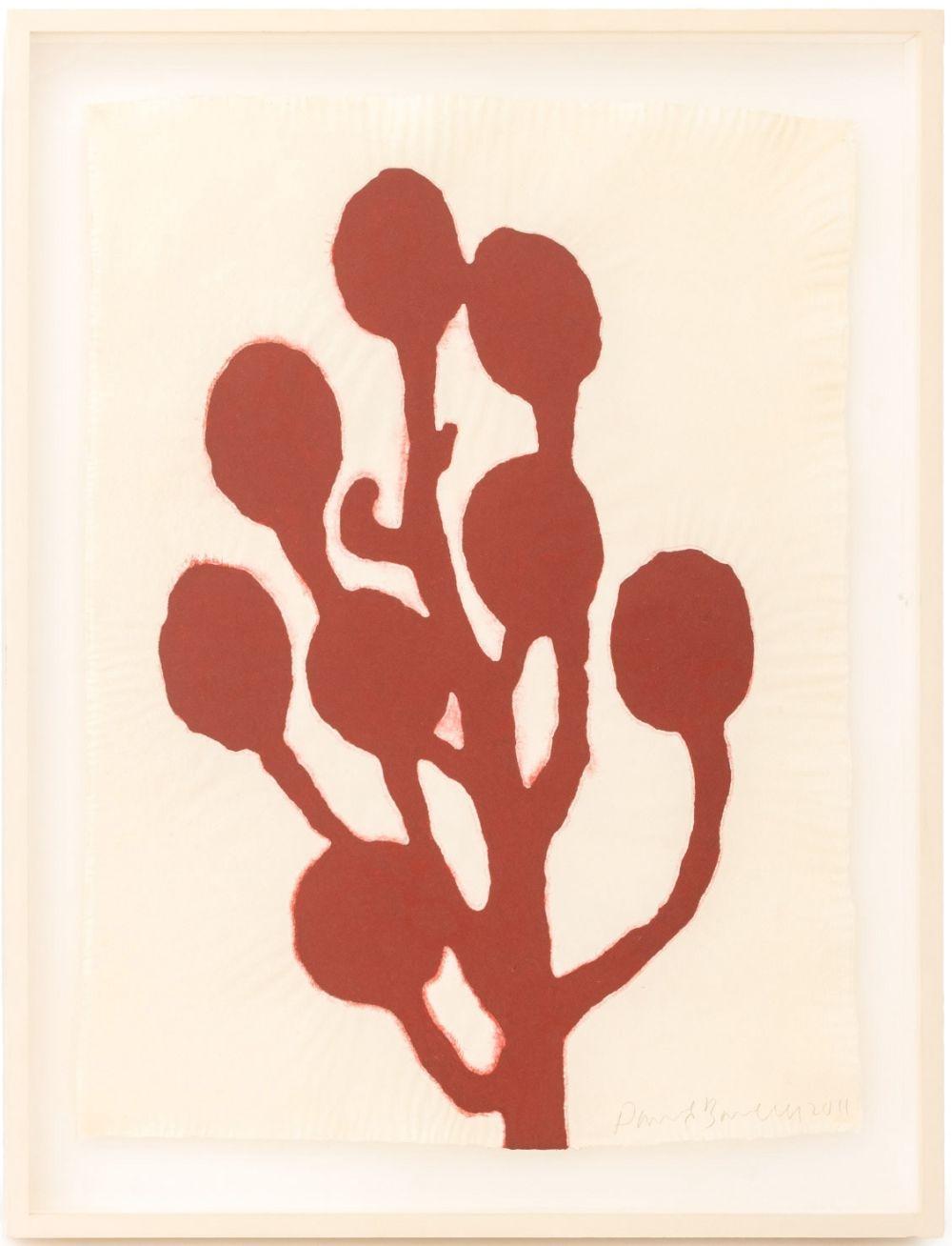Donald Baechler Abstract Print - "Untitled (from Flower Quad A)"