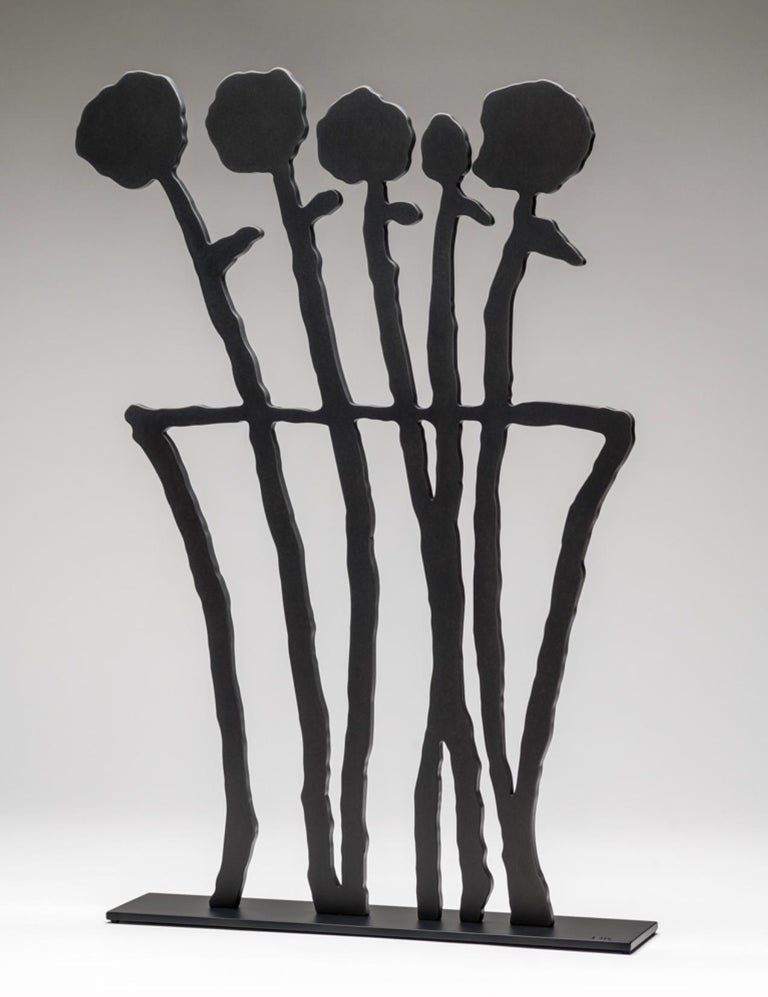 Donald Baechler Black Flowers For Sale at 1stDibs