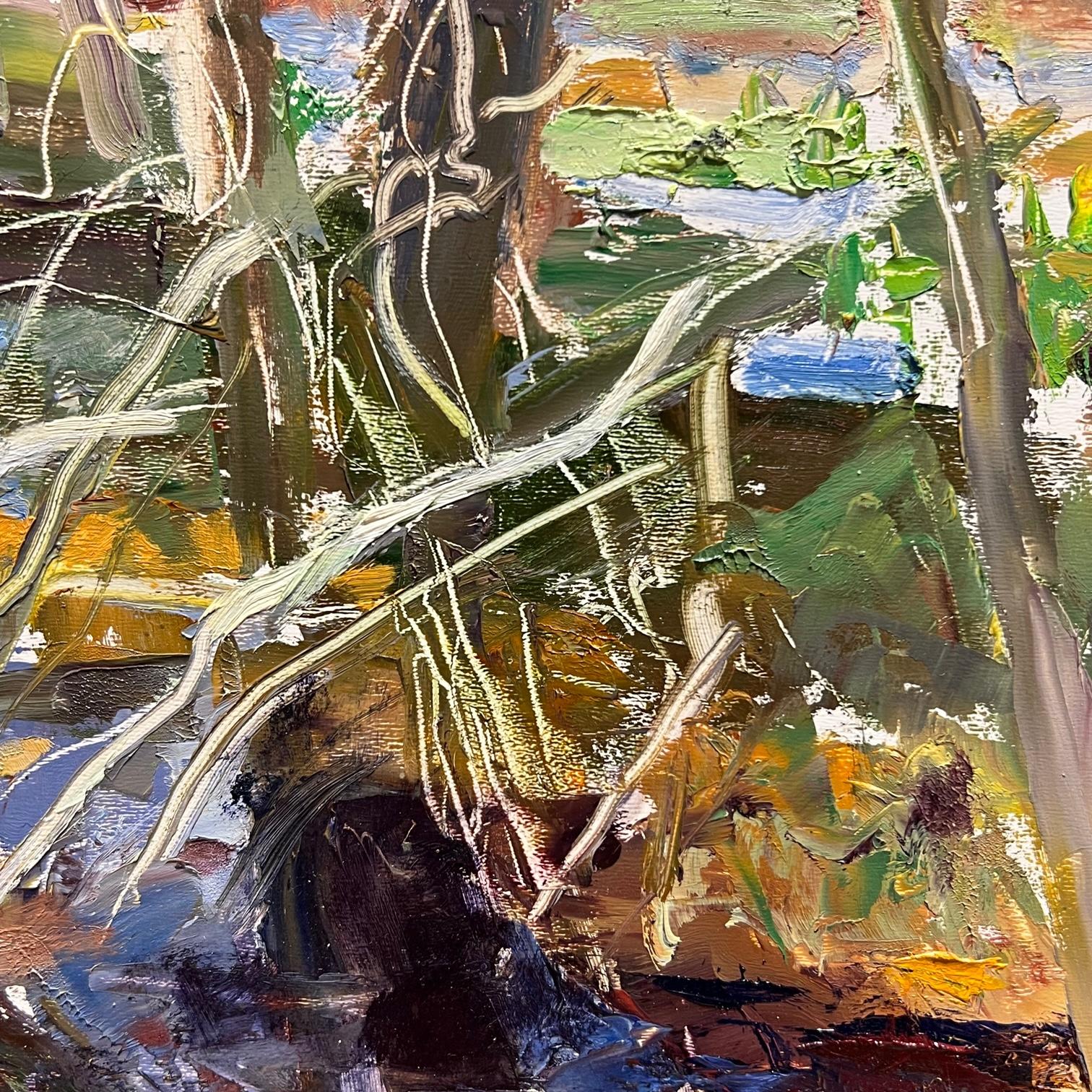 Bog (Stream) #2 - Contemporary Painting by Donald Beal