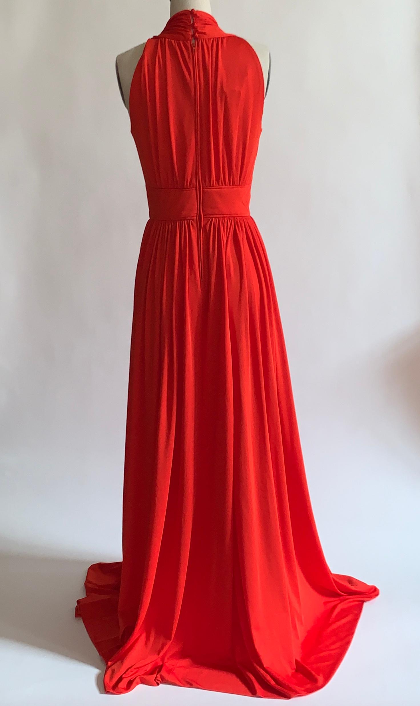 1970s red dress