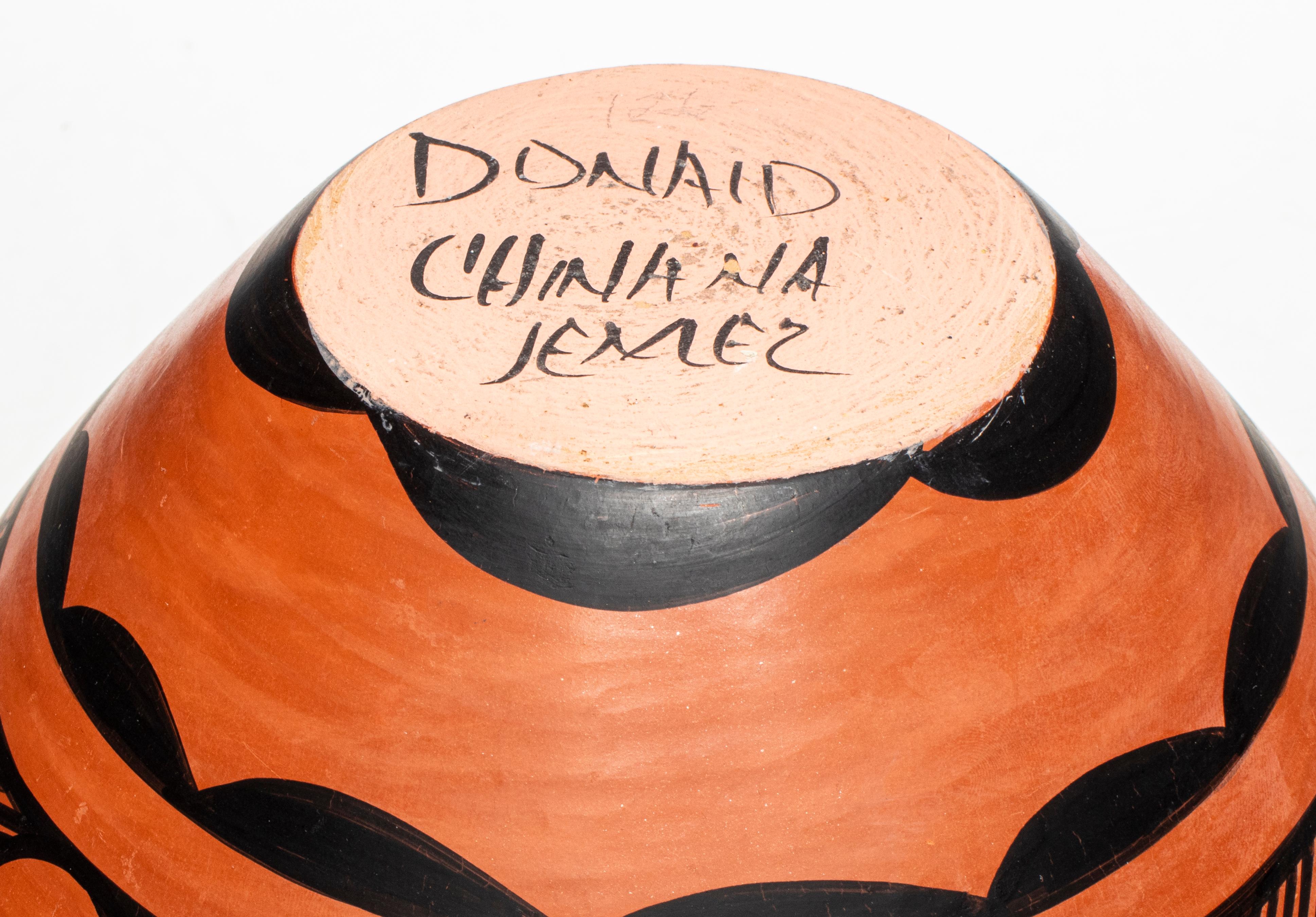 Native American Donald Chinana Jemez Southwest Pottery Vase