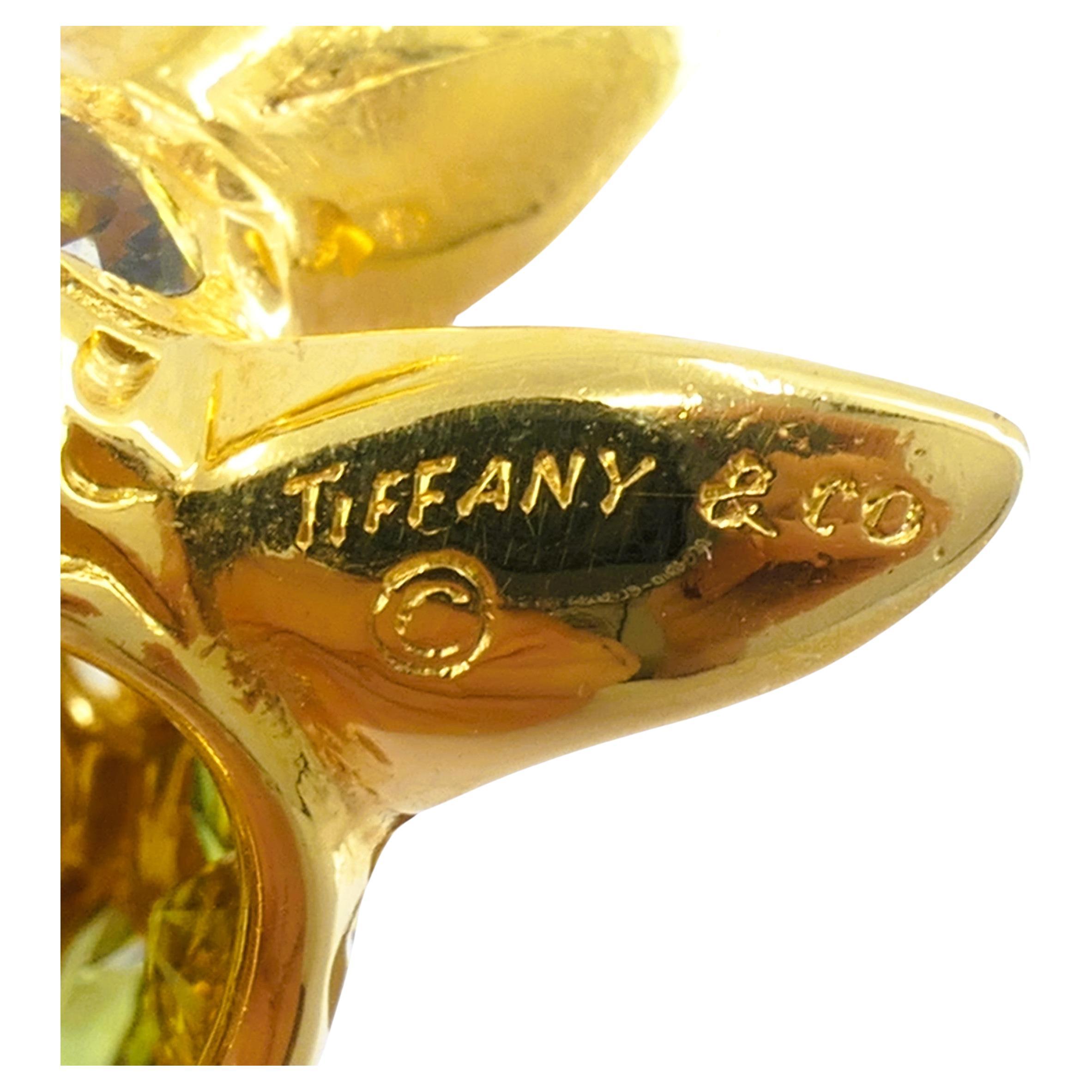 Donald Claflin for Tiffany & Co. Jirafa Broche de oro Piedras preciosas Estate Jewelry 1