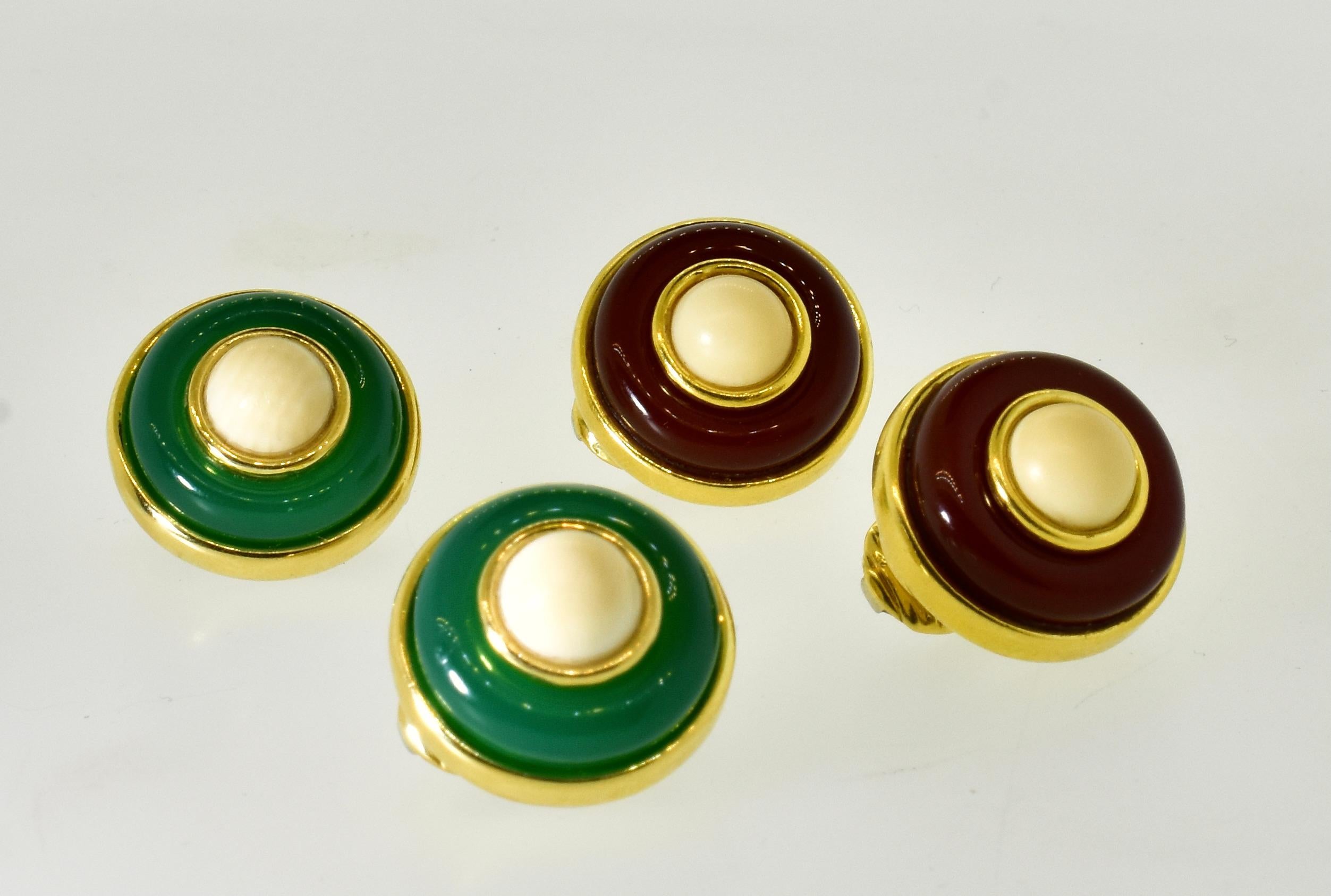 Donald Claflin for Tiffany Vintage 18K Set of Two Pair of Earrings, c. 1960 For Sale 5