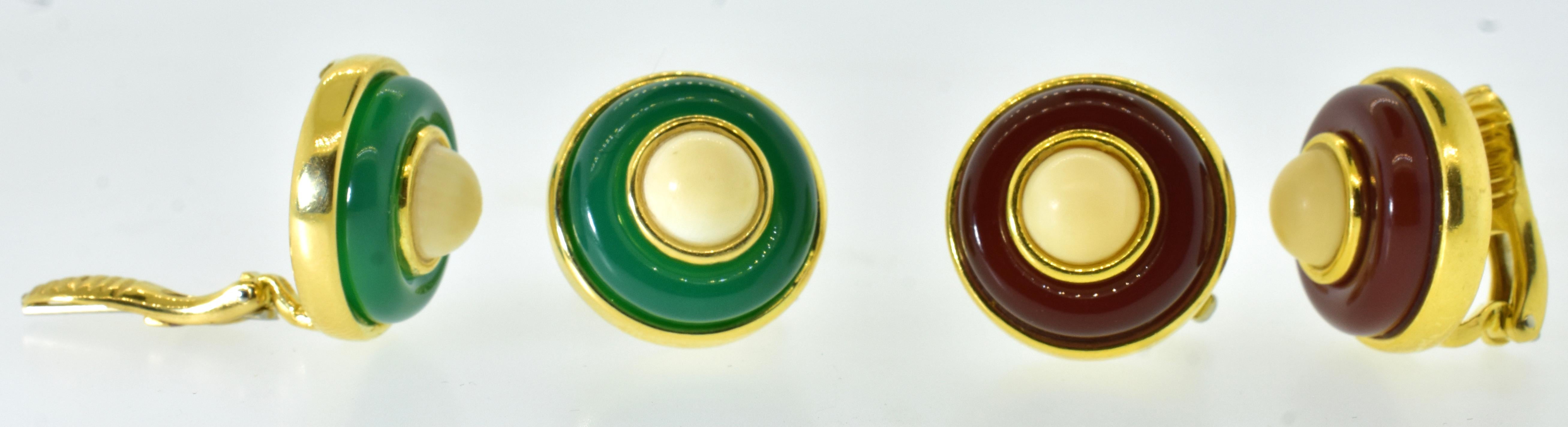 Donald Claflin for Tiffany Vintage 18K Set of Two Pair of Earrings, c. 1960 For Sale 1