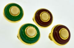 Donald Claflin for Tiffany Vintage 18K Set of Two Pair of Earrings, c. 1960