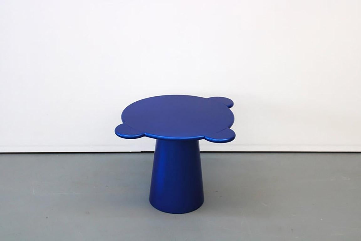 Italian Donald Coffee Table Monochrome Blue For Sale