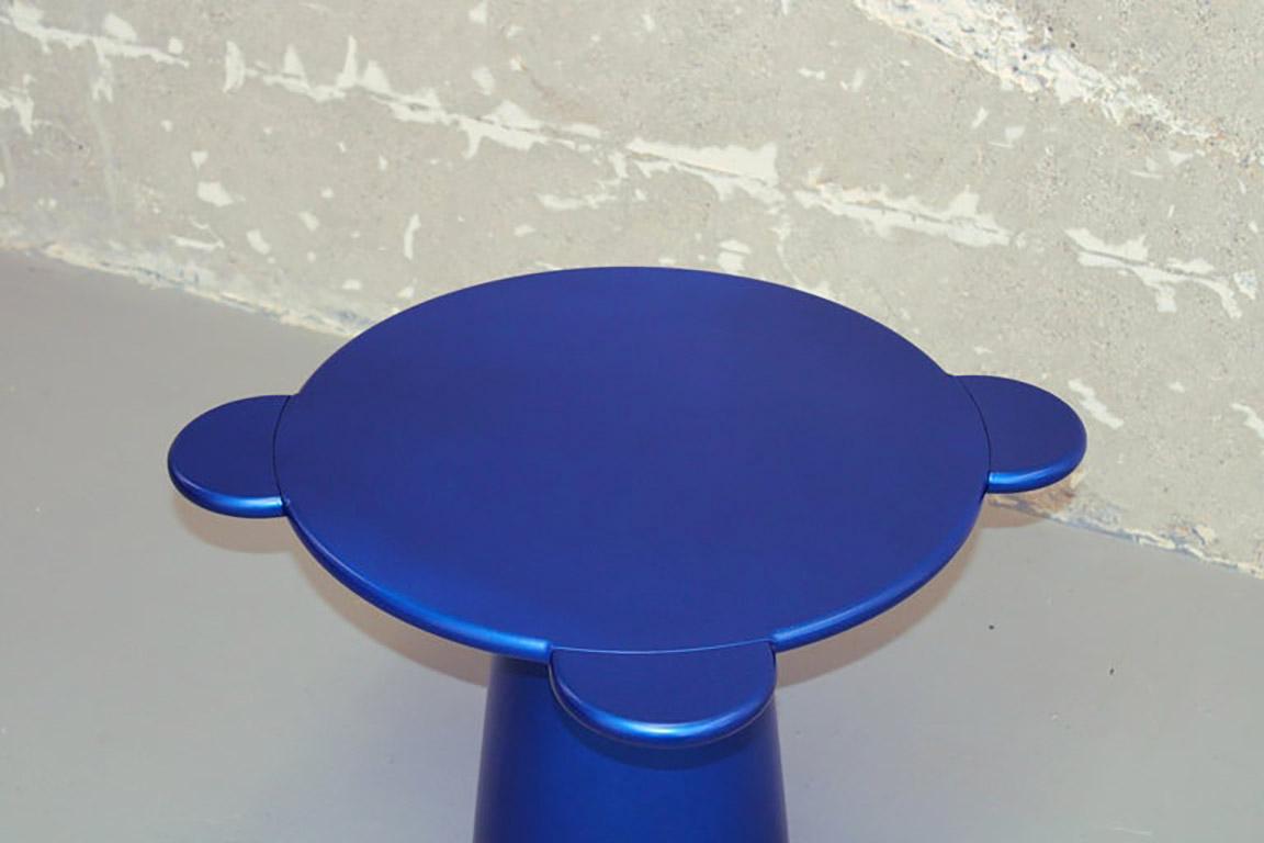 Lacquered Donald Coffee Table Monochrome Blue For Sale